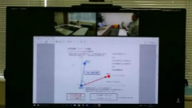 土壌調査測量の講習会での一コマ